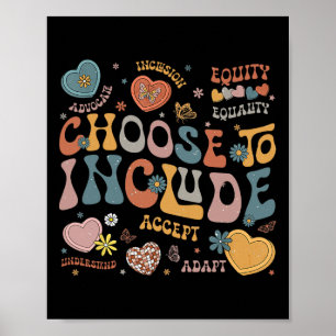 Kies ervoor om inclusie problemen Autisme bewust o Poster