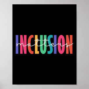 Kies ervoor om inclusie problemen Autisme bewust o Poster