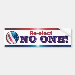 KIES GEEN ENKELE bumpersticker opnieuw