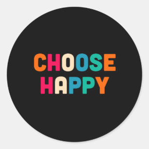 Kies geluk ronde sticker