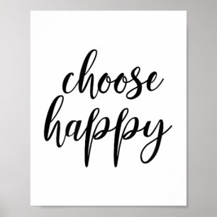 Kies Geluk - Voor Vrouwen & Mannen, Motiverend Poster