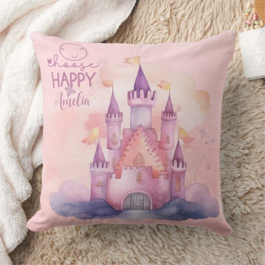 Kies Happy Palace op de Pink Cloud Kussen (Deken)