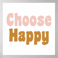 Kies Happy Retro Lettering in Blush en Mustard