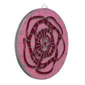 Kies het Roos van de Kleur op Roze Dartbord (Voorkant Links)