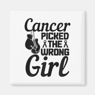 Kies het verkeerde meisje borstkanker Awareness Mo Magneet