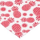 Kies je eigen achtergrondkleur witte ananas tafelkleed (Gekanteld)