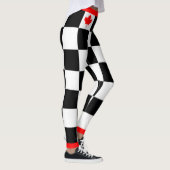 Kies je eigen kleur Canadian Maple Checkered Leggings (Rechts)