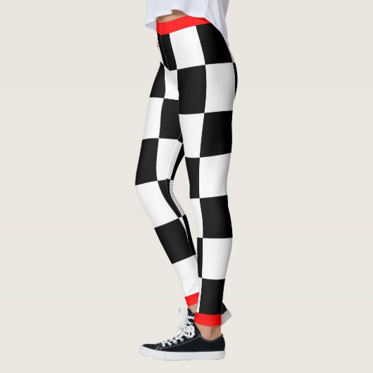Kies je eigen kleur Canadian Maple Checkered Leggings (Links)