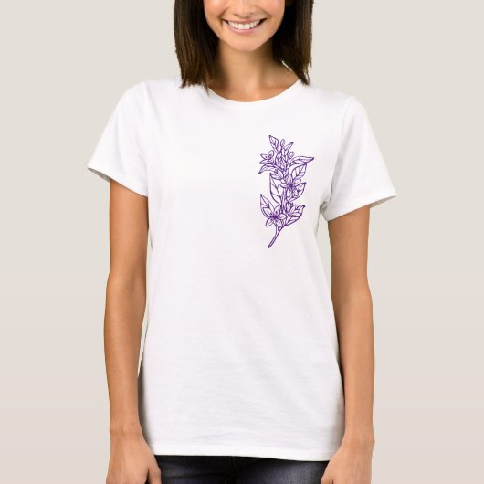Kies je eigen kleur Flowers - Women's T-shirt (Voorkant)