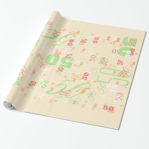  kies je jaar gewoon. cadeaupapier