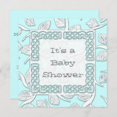 Kies je kleur geweven rand baby aankondiging (Voorkant / Achterkant)