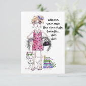 Kies je mannen als Chocolade, Sweetie...rijk, (Staand voorkant)