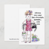 Kies je mannen als Chocolade, Sweetie...rijk, (Voorkant / Achterkant)