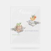 Kies je Poison Skelet Bride & bruidegom Cocktails Acryl Bord (Voorkant)