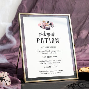 Kies Je Toverdrank Halloween Baby Shower Drankbord Poster