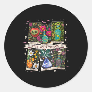 Kies Je Vergiften Grappige Drink Me Drankjes Geluk Ronde Sticker