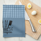 Kies je wapen - Blue Buffalo Plaid Theedoek (Quarter Fold)