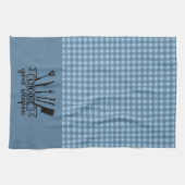 Kies je wapen - Blue Buffalo Plaid Theedoek (Horizontaal)