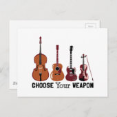 Kies je wapen briefkaart (Voorkant / Achterkant)