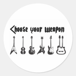 Kies je wapen ronde sticker