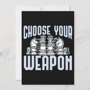 Kies je Weapon Chess Cesset Feestdagenkaart
