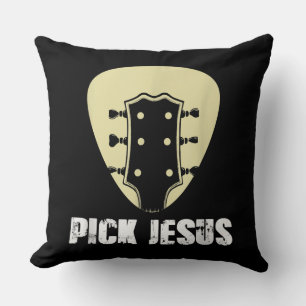 Kies Jezus Religieuze Muzikant Gift Idea Gitaar Kussen