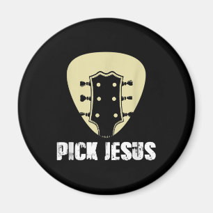 Kies Jezus Religieuze Muzikant Gift Idea Gitaar Magneet