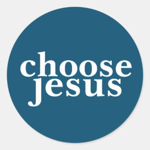 Kies Jezus Ronde Sticker