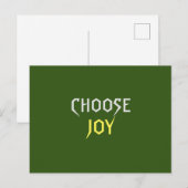 Kies Joy Briefkaart (Voorkant / Achterkant)