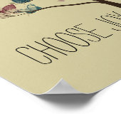 Kies Joy Butterflies-structuur Poster (Hoek)