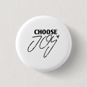 Kies Joy - Christelijk Ronde Button 3,2 Cm (Voorkant)