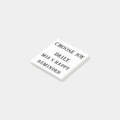 Kies Joy Daily – Aangepaste positieve sticky note (Schuin)