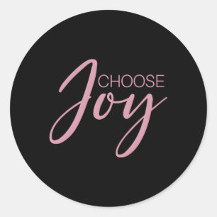Kies Joy Inspirerend Christelijk Religieus Ronde Sticker