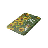 Kies Joy Quote Zonnebloem Veld Matching Badmat (Gekanteld)