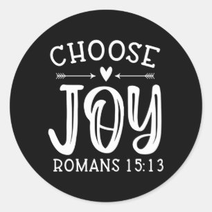 Kies Joy Ros 1513 Christelijk Ronde Sticker