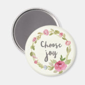 Kies Joy | Roze Rozen Magneet (Voorkant / Achterkant)