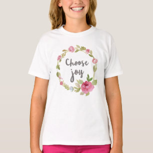 Kies Joy Roze Rozen T-shirt