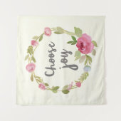 Kies Joy | Roze Rozen Wandkleed (Voorkant)