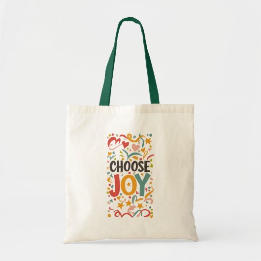 Kies Joy Tote Bag (Voorkant)
