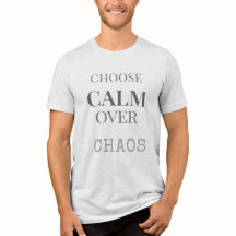 Kies kalmte boven chaos Minimalistische typografie