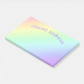 Kies Kindness Rainbow Gradient Post-it® Notes (Schuin)