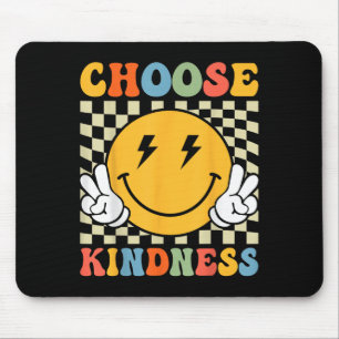 Kies Kindness Retro Groovy Inspirerend Muismat