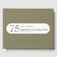 Kies Kleur 75ste verjaardag Gastboek