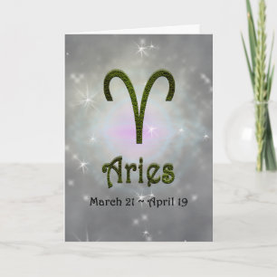 Kies kleur Ram Zodiac Astrologisch teken Kaart