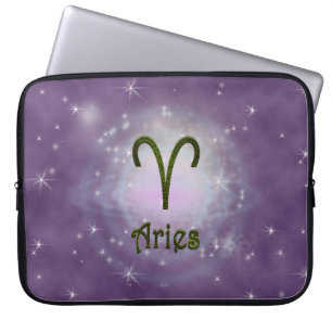 Kies kleur Ram Zodiac Astrologisch teken Laptop Sleeve