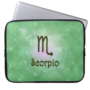 Kies kleur Schorpioen Zodiac Astrologisch teken Laptop Sleeve