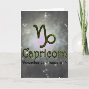 Kies kleur Steenbok Zodiac Astrologisch teken Kaart