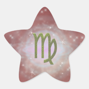 Kies kleur Virgo Zodiac Astrologisch teken Ster Sticker