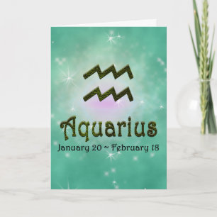 Kies kleur Waterman Zodiac Astrologisch teken Kaart