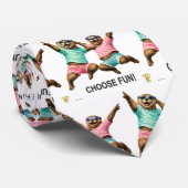 Kies Leuk Otter Duo Stropdas (Opgerold)